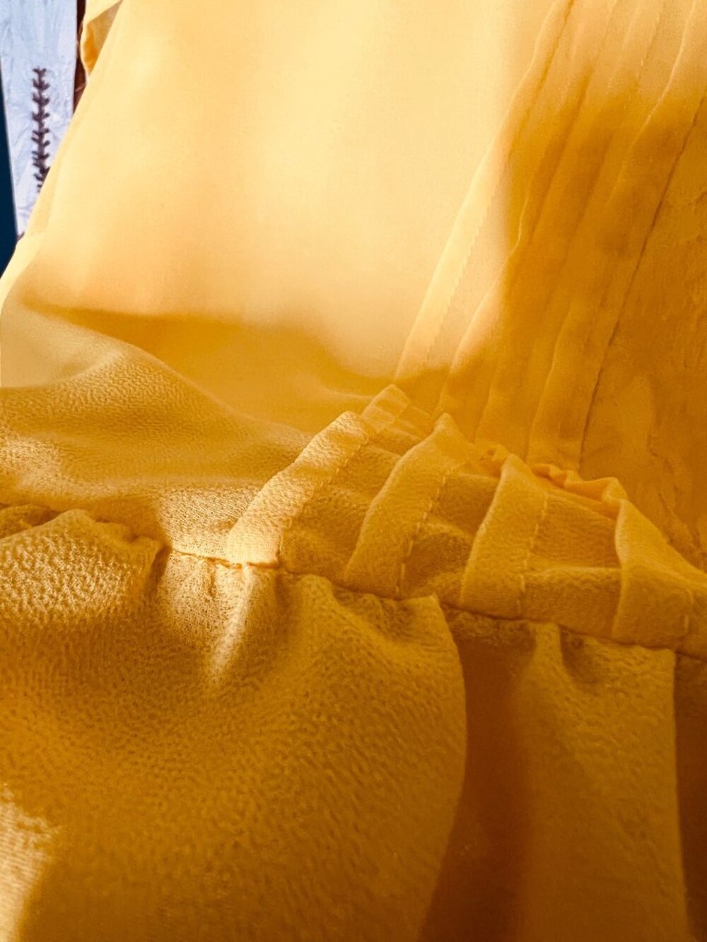 Torrid 3 Yellow Babydoll Tunic Top With Lace Detail By Short Flutter Sleeves - Picture 4 of 6